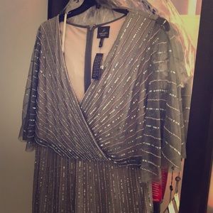 Adrianna Papell beaded long dress, never worn